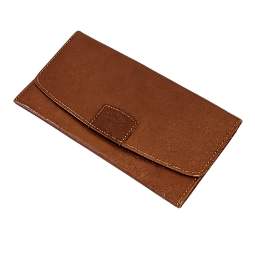 Vintage Cowhide Brown Leather Wallet